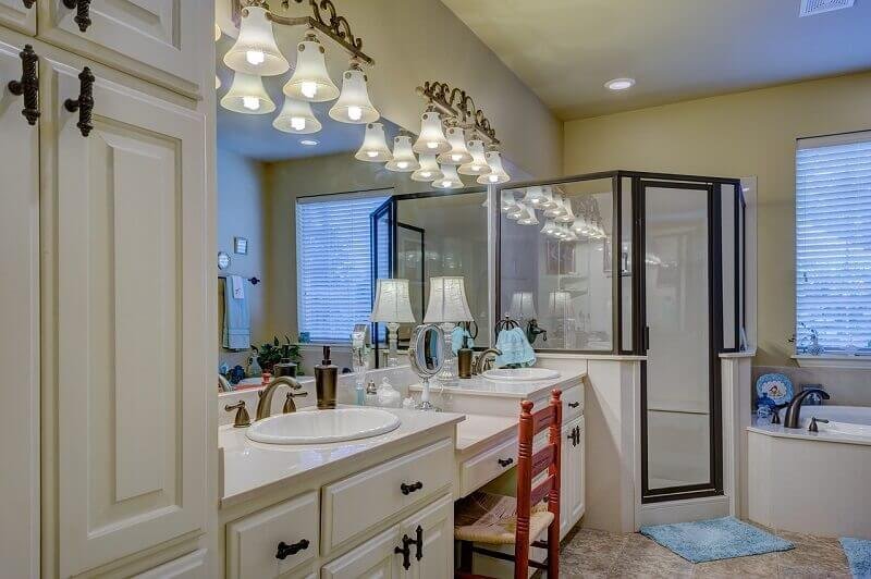 Bathroom design with all bathroom accessories