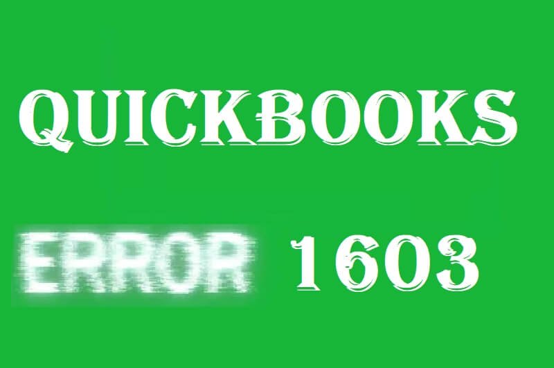 QuickBooks error 1603